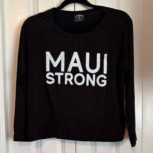Maui Strong Women's Black Long Sleeve Top